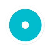 Round NO MORE Symbol Sticker